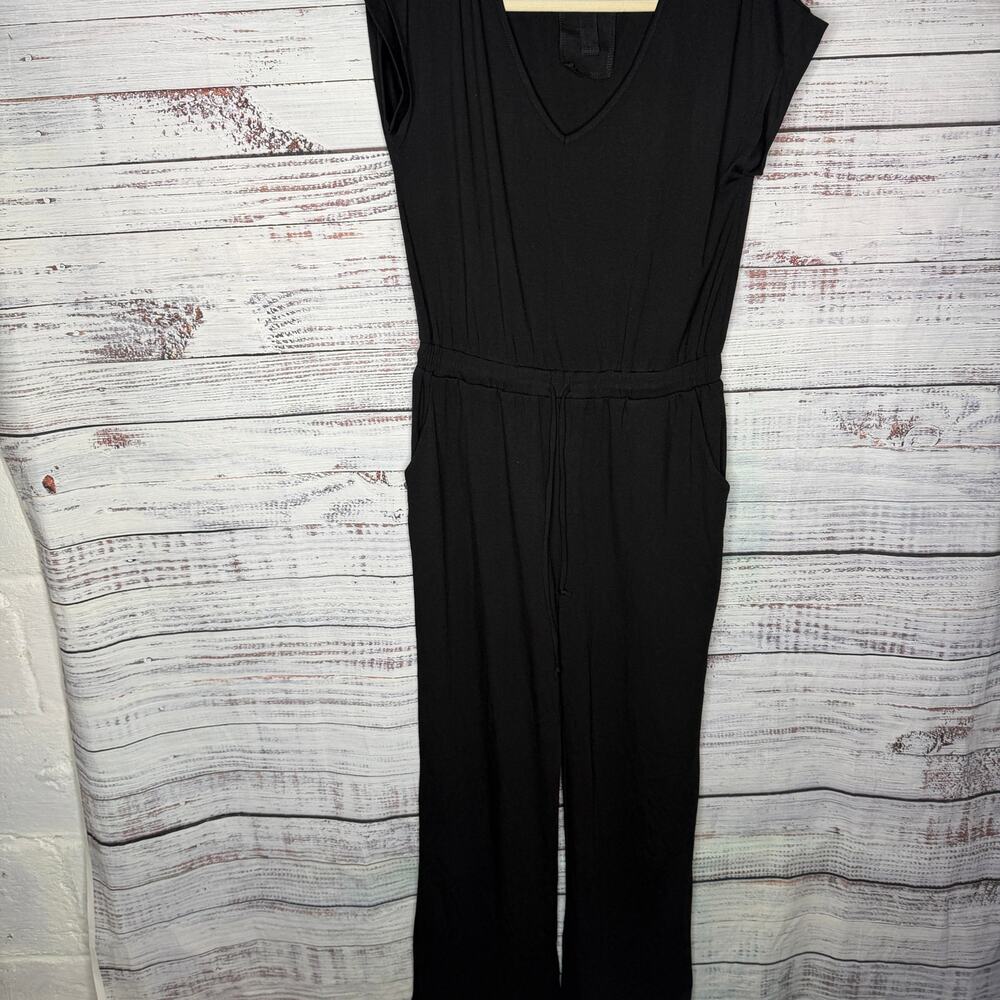 Soft Surroundings Black Roslyn Casual Jumpsuit Small - Picture 2 of 6